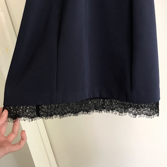 Alice + Olivia Leigh LaceTrim Low Cross-Back Dress - Picture 3 of 8